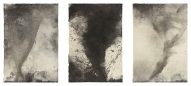 View full screen - View 1 of Lot 128. JOE GOODE | I. TORNADO DRAWING NO. 15, "VANDENBURGH" II. TORNADO DRAWING NO. 27, "TIPTON" III. TORNADO DRAWING NO. 42, "LIVINGSTON".