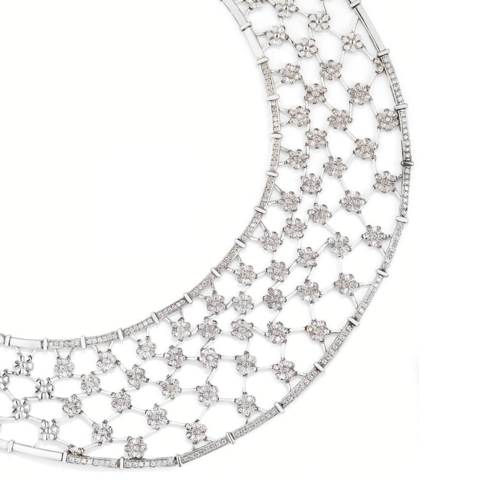 View full screen - View 1 of Lot 94. COLLIER DIAMANTS | DIAMOND NECKLACE.