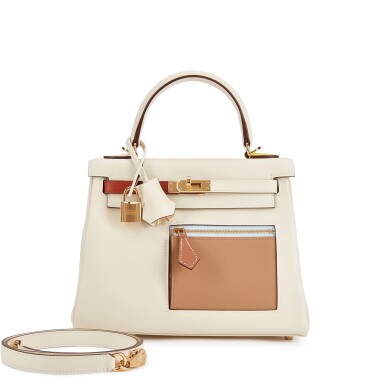 View full screen - View 1 of Lot 5421. Limited Edition Nata, Cuivre, Lime, Mauve Sylvestre, Bleu Brume and Chai Swift Colormatic Kelly 25 Retourne Gold Hardware, 2023.