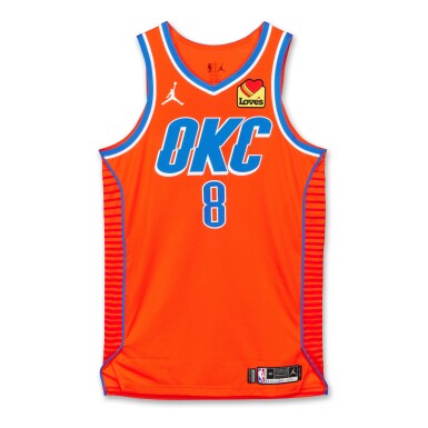 View full screen - View 1 of Lot 2. Jalen Williams Oklahoma City Thunder 2024-2025 Game Worn Statement Edition Jersey.