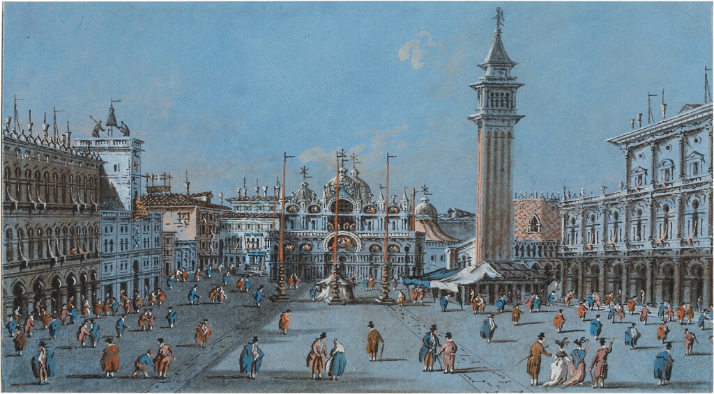 View full screen - View 1 of Lot 1181. View of the Piazza San Marco, Venice.