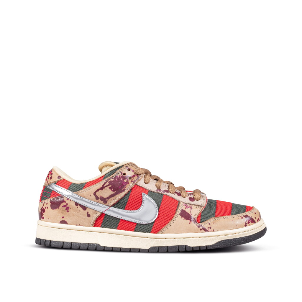 View full screen - View 1 of Lot 769. Nike SB Dunk Low Pro 'Freddy Krueger' Salesman Sample | US 9.