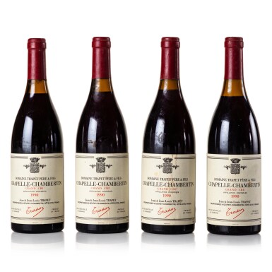 View full screen - View 1 of Lot 264. Chapelle Chambertin 1990 Trapet Père et Fils (4 BT).