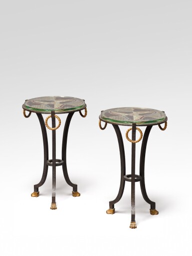View full screen - View 1 of Lot 142. Pair of Side Tables.