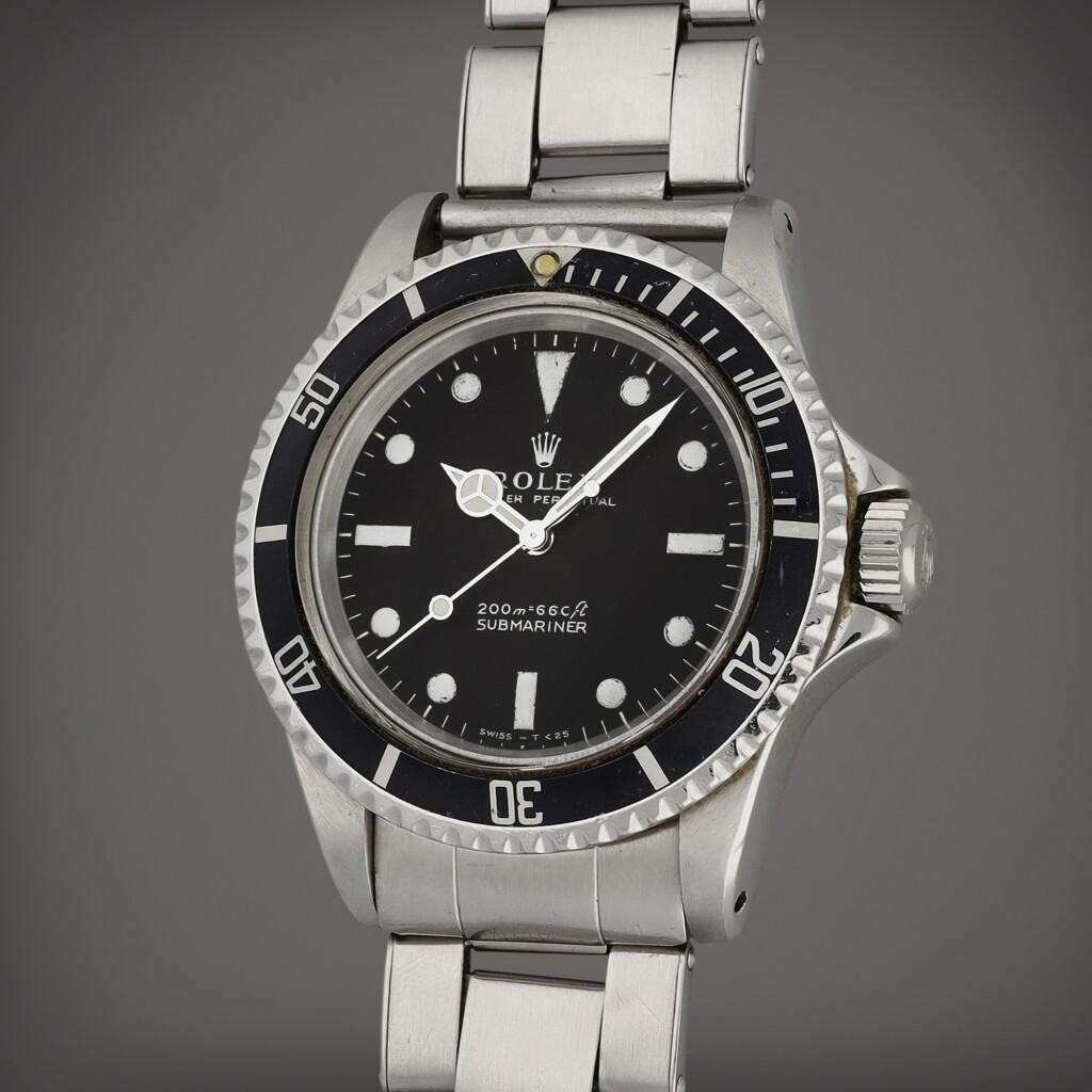 View full screen - View 1 of Lot 35. Submariner, Reference 5513 | A stainless steel wristwatch with bracelet | Circa 1967.