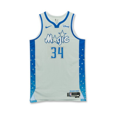 View full screen - View 1 of Lot 47. Wendell Carter Jr. Orlando Magic 2025-2026 Game Worn City Edition Jersey .