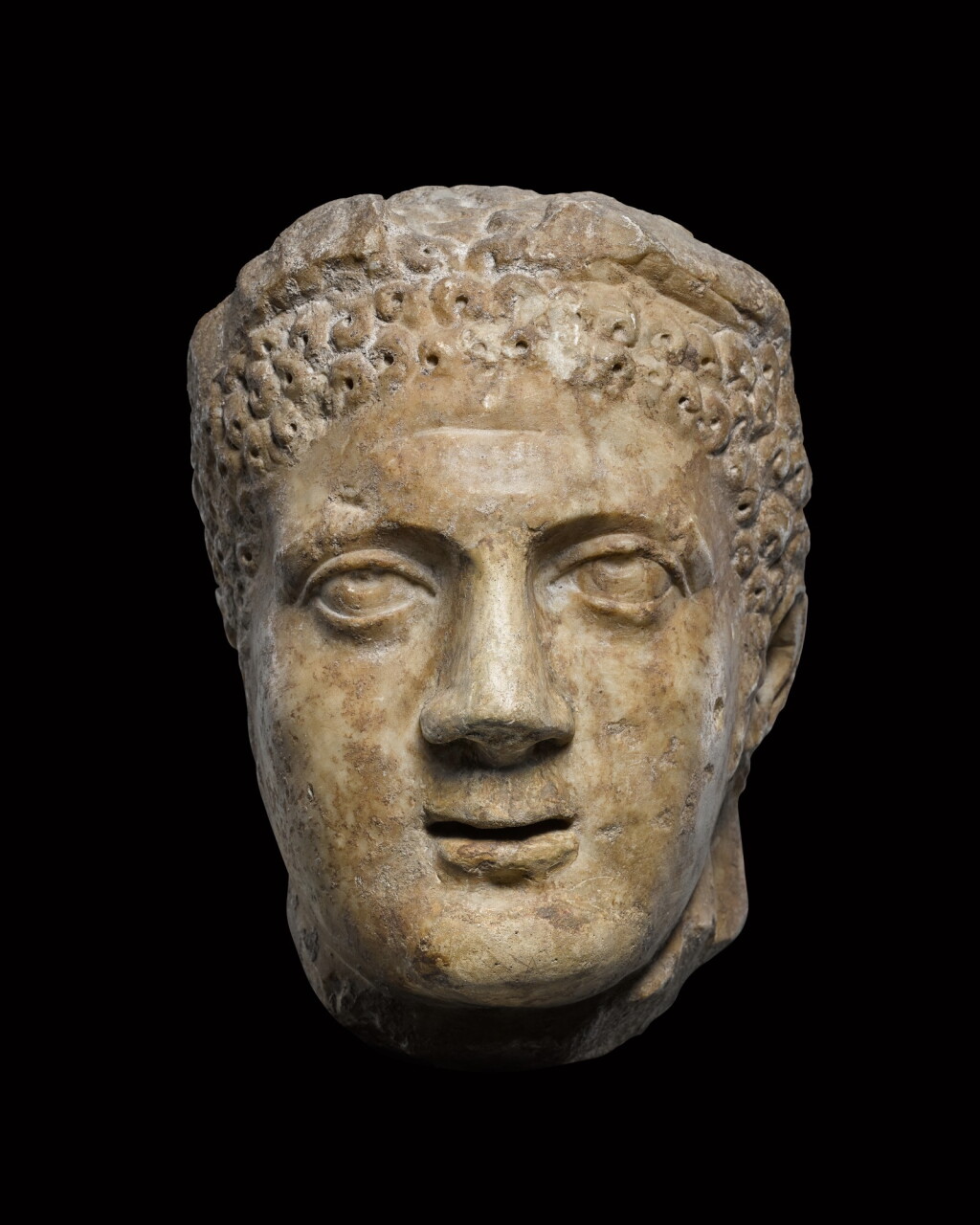 View full screen - View 1 of Lot 178. A Roman Marble Head of Hermes, circa 2nd/3rd Century A.D..