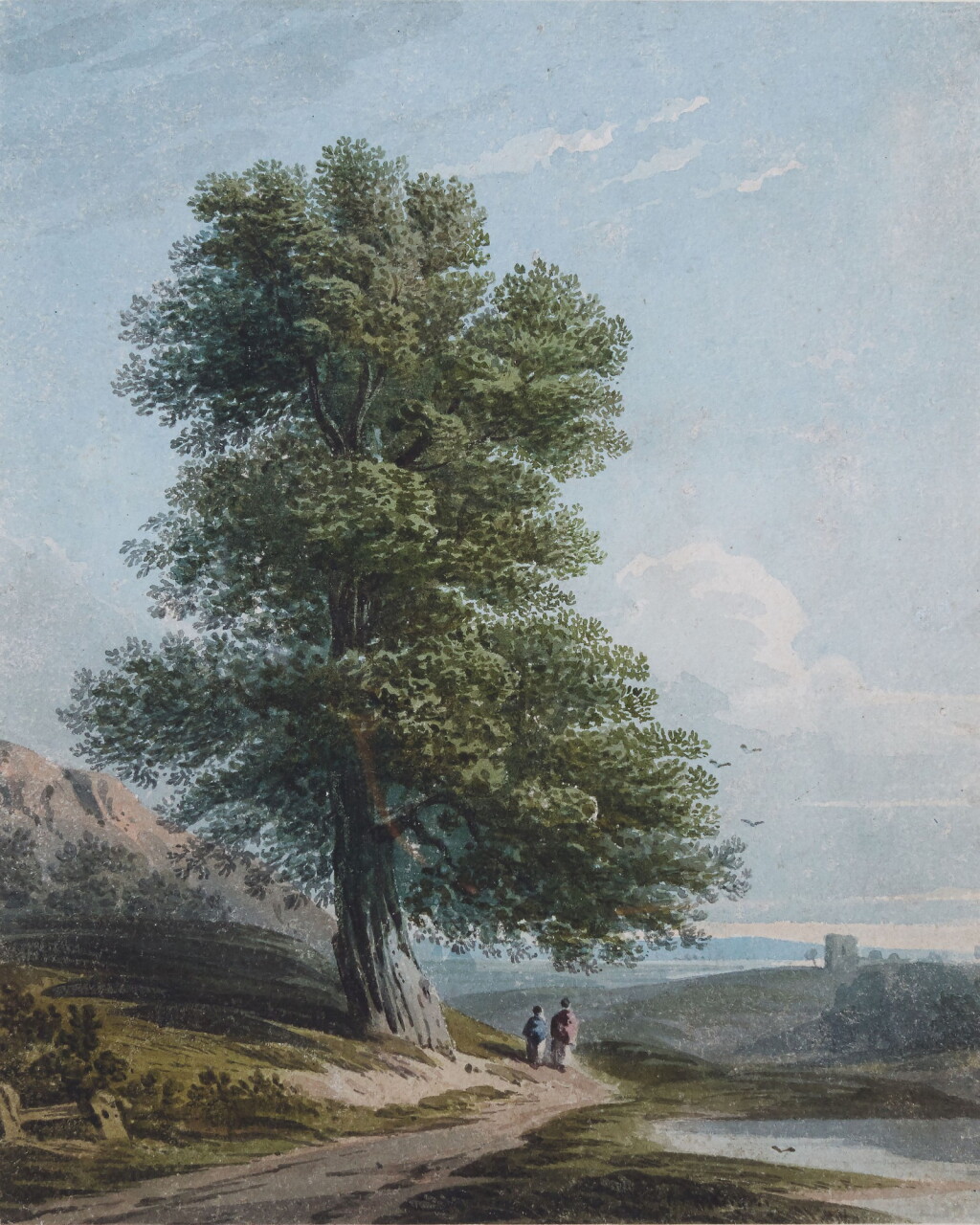 Voir en plein écran - Voir 1 du lot 632. JOHN VARLEY, O.W.S. | A study of a tree in an open landscape.