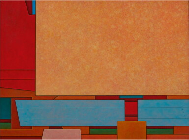 Voir en plein écran - Voir 1 du lot 313. GUNTHER GERZSO | ROJO-AZUL-OCRE.