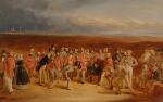 The finished sketch for The Golfers: A Grand Match played on the St. Andrews Links by Sir David Baird, Bt. and Sir Ralph Anstruther, Bt. of Balcaskie, against Major Playfair and John Campbell, Esq., of Glensaddell, in 1850