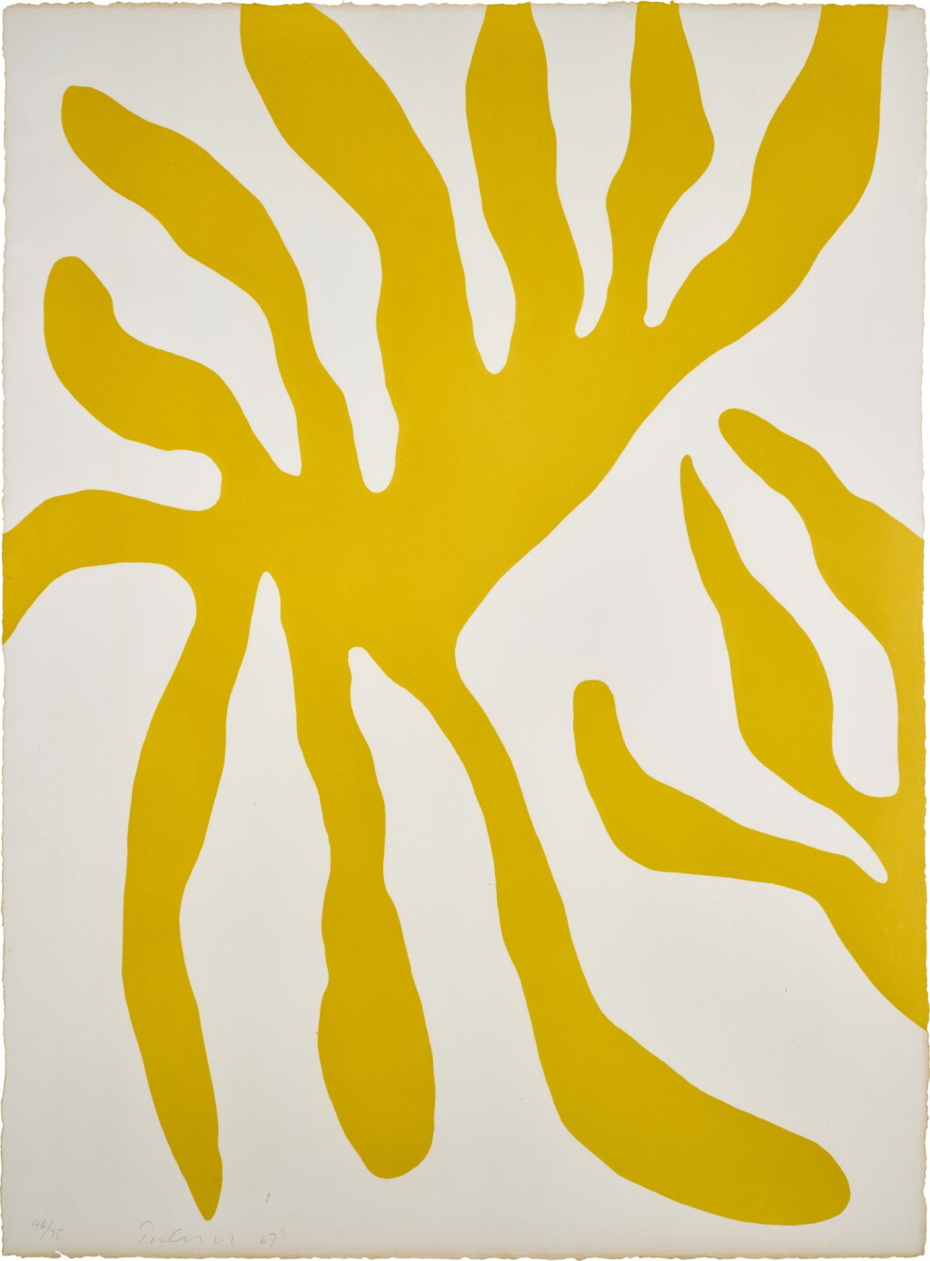 View full screen - View 1 of Lot 182. Yellow Leaf Form.