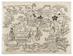 Attributed to Hishikawa Moronobu (d. 1694) | Kamiedo Tenjin Shrine (Kameido Tenjinsha) | Edo period, 17th century