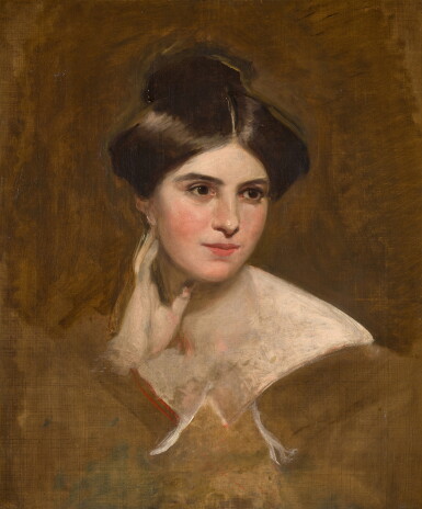 View full screen - View 1 of Lot 227. Portrait of Frances Ann Kemble (1809–1893).