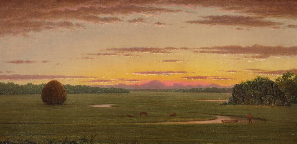 View full screen - View 1 of Lot 521. Single Haystack in a Flat Marsh.
