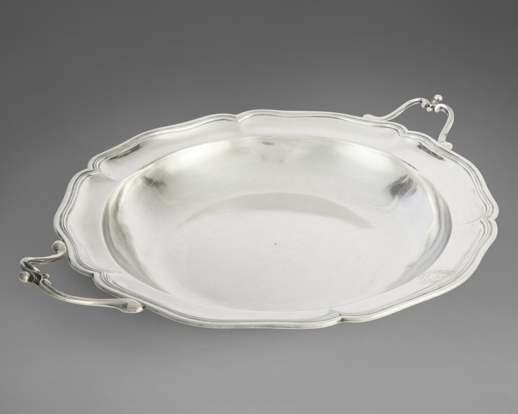 View full screen - View 1 of Lot 550. A Large Louis XV Silver Ragout Dish, Pierre-Guilaume Rahier, Brest, 1762-64.