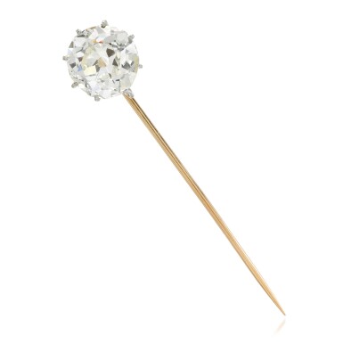 View full screen - View 1 of Lot 11. Diamond stick pin, late 19th century.