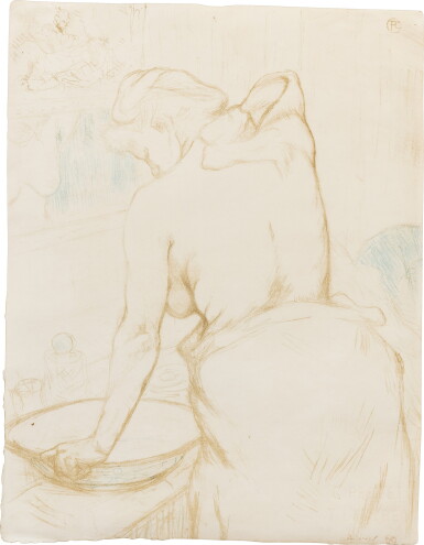 View full screen - View 1 of Lot 28. Femme qui se lave - la toilette (D. 184; Adr. 176; W. 160).