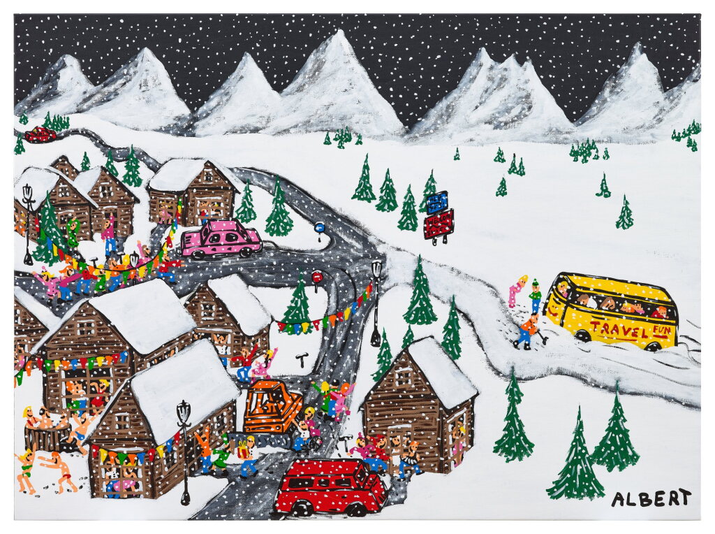 View full screen - View 1 of Lot 599. Albert Willem 阿爾伯特 · 威廉 | Snowbound 大雪紛飛.