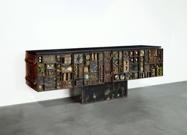 View full screen - View 1 of Lot 206. A Unique "Sculpture Front" Cabinet.