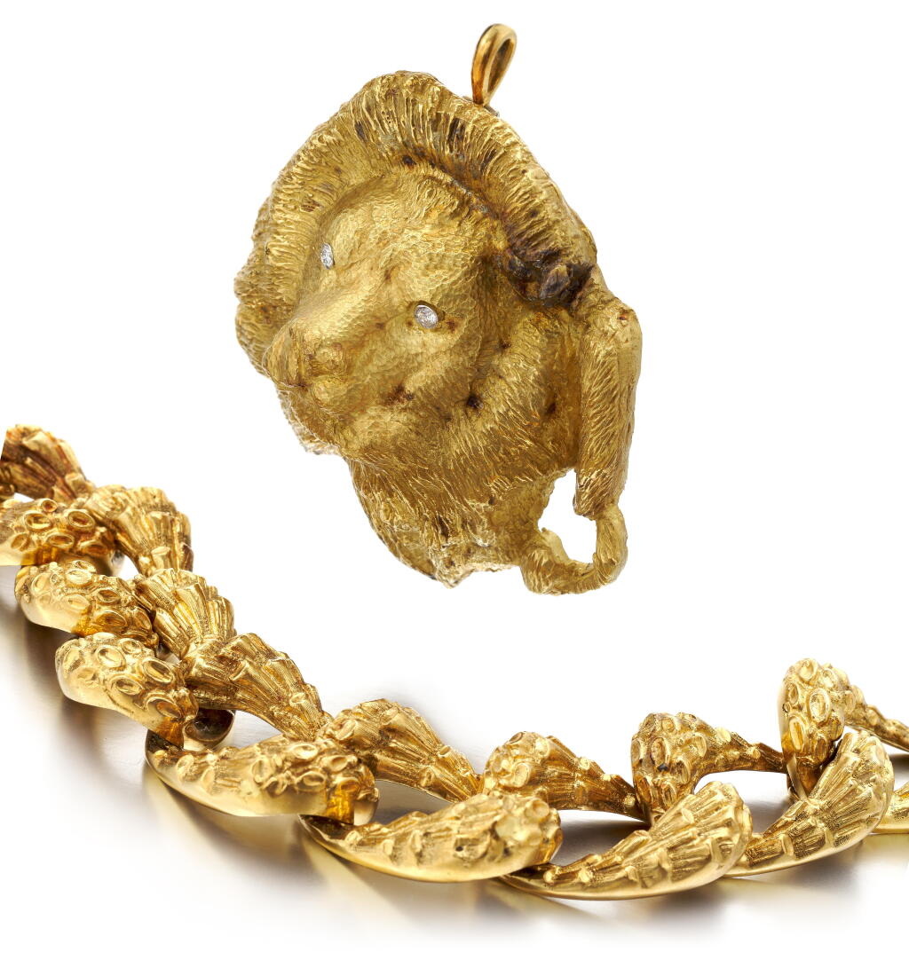 View full screen - View 1 of Lot 89. Pendant/Brooch and bracelet (Bracciale e spilla/pendente ).