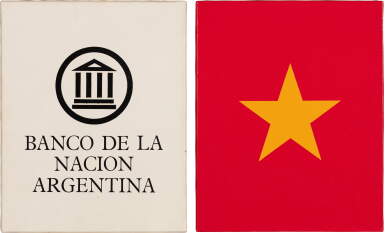 View full screen - View 1 of Lot 102. Banco de la Nacion Argentina ; China Flag (two works).