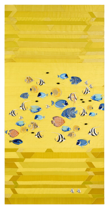View full screen - View 1 of Lot 98. Tropical Still Life in Yellow.