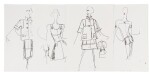 Four original sketches for fashion | Quatre croquis de mode originaux