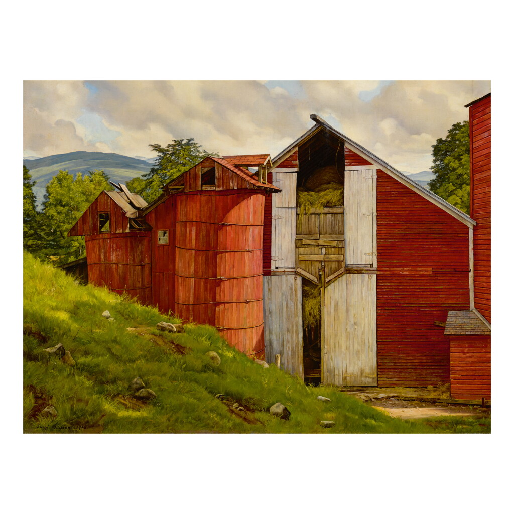 View full screen - View 1 of Lot 15. LUIGI LUCIONI | NESTLED BARNS.