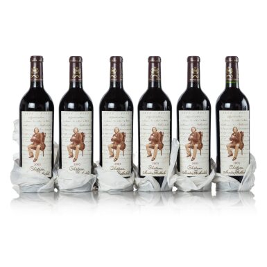 View full screen - View 1 of Lot 188. Château Mouton Rothschild 2003 (12 BT).