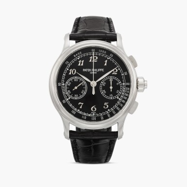 View full screen - View 1 of Lot 24. Reference 5370P-001 | A platinum split-seconds chronograph wristwatch | Circa 2021.