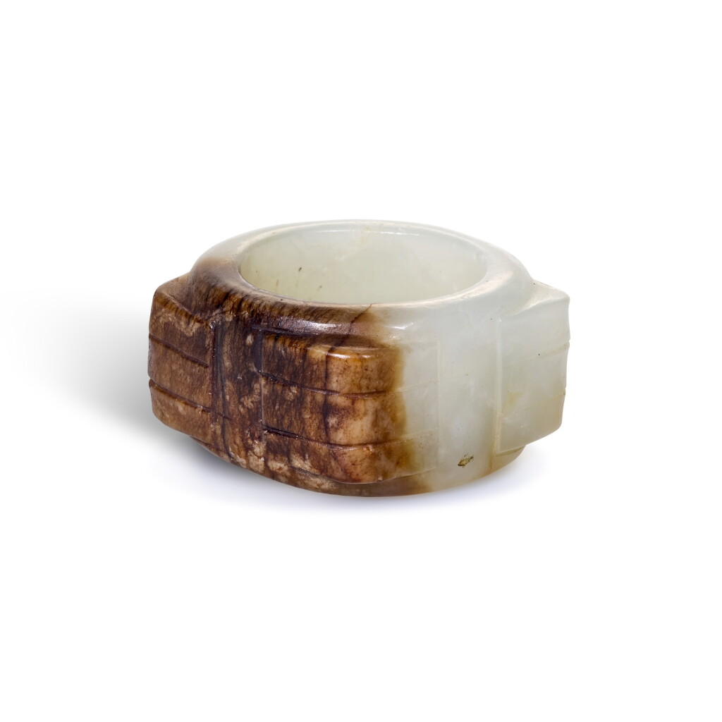 View full screen - View 1 of Lot 258. A SMALL ARCHAISTIC JADE CONG, QING DYNASTY, 19TH CENTURY | 清十九世紀 白玉琮.