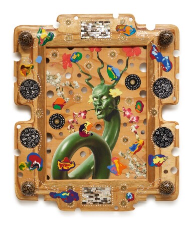 View full screen - View 1 of Lot 675. Snake Head Painting No. 2.