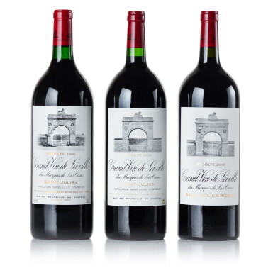 View full screen - View 1 of Lot 66. Château Léoville Las Cases 1990/2000/2010 (3 MAG).