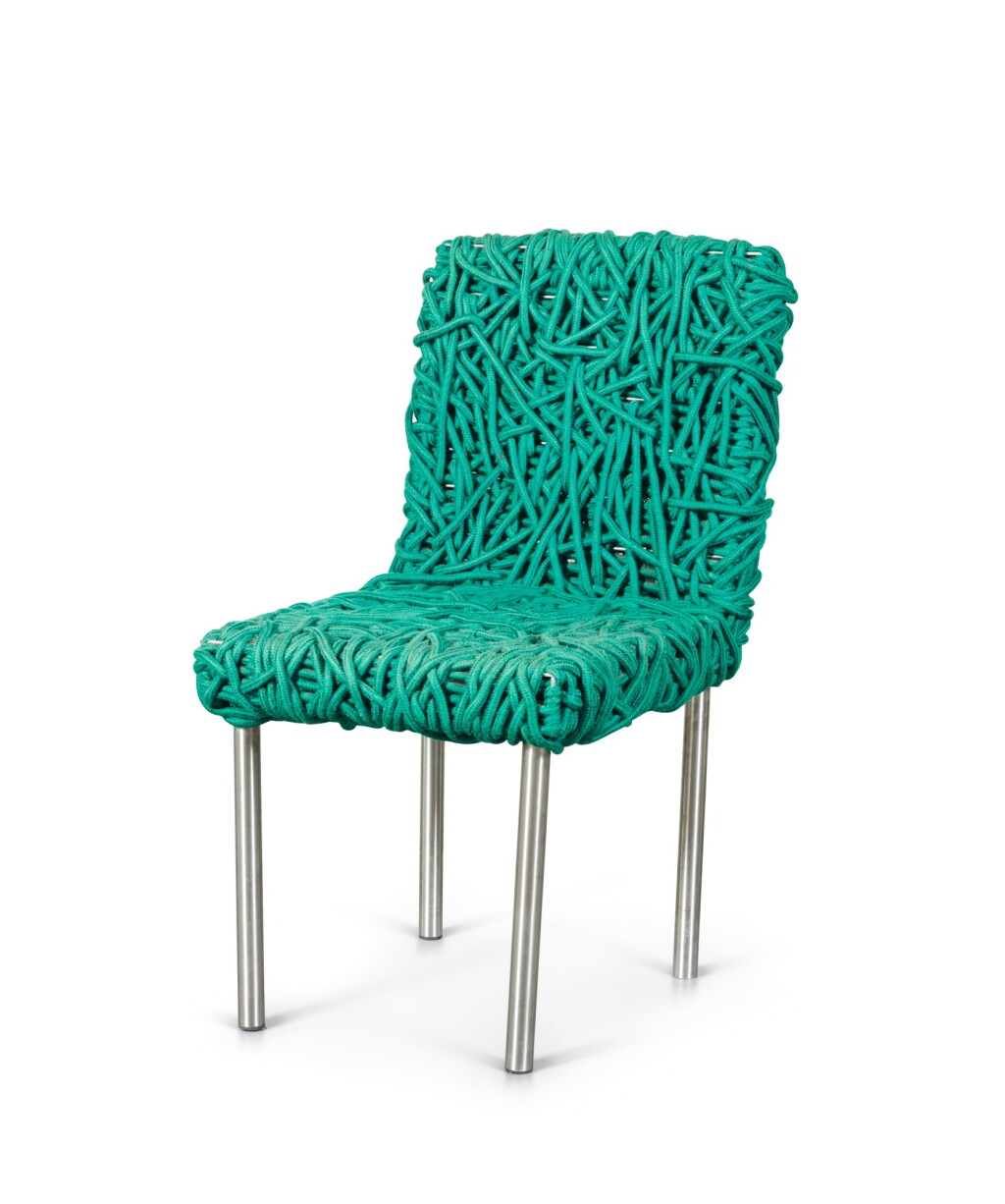 View full screen - View 1 of Lot 80. CAMPANA BROTHERS | VERDE ROPE SIDE CHAIR.