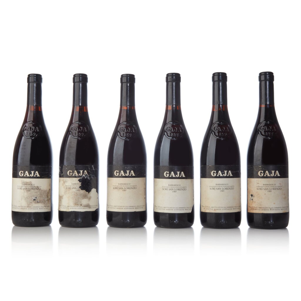 View full screen - View 1 of Lot 85. Barbaresco, Sorì San Lorenzo 1989 Gaja (6 BT).