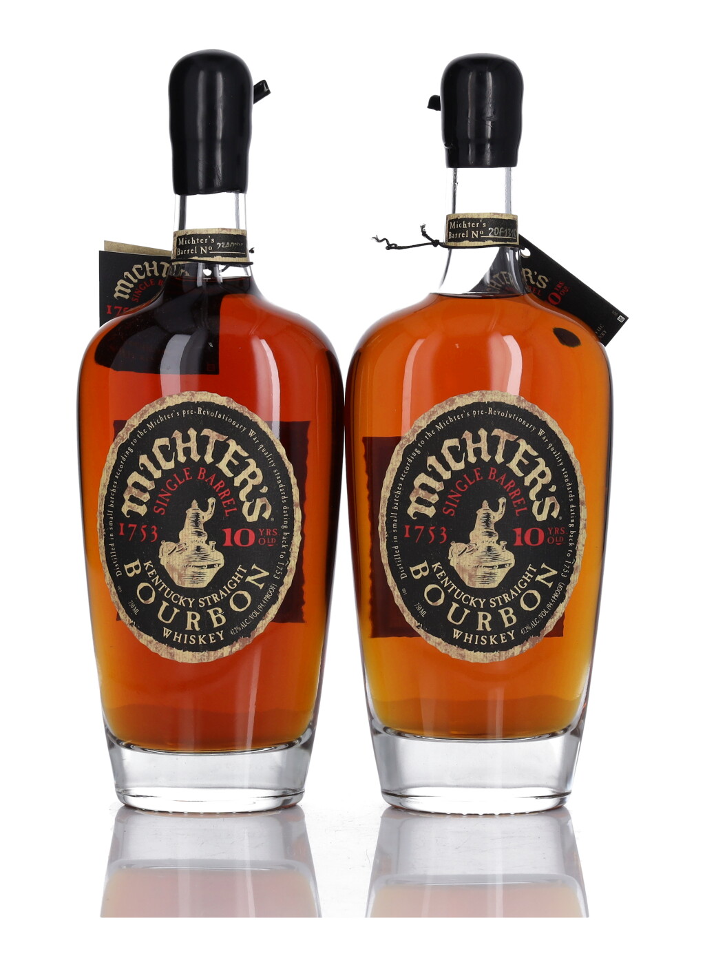 View full screen - View 1 of Lot 460. Michter's Single Barrel Bourbon 10 Year Old 94.4 proof NV (2 BT75).