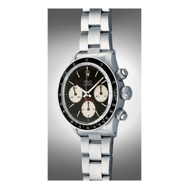 View full screen - View 1 of Lot 1061. ROLEX | REF 6263 'BIG RED' DAYTONA, A STAINLESS STEEL CHRONOGRAPH WRISTWATCH WITH REGISTERS AND BRACELET, CIRCA 1979 | 勞力士 |6263型號「'BIG RED' DAYTONA」精鋼計時鍊帶腕錶,年份約1979.