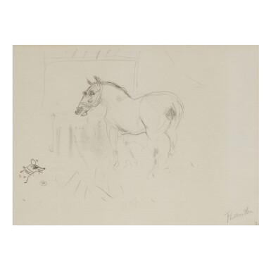 View full screen - View 1 of Lot 40. HENRI DE TOULOUSE-LAUTREC | LE PETIT PONEY DE CALMÈSE (DELTEIL 287; ADRIANI 282; WITTROCK 304).