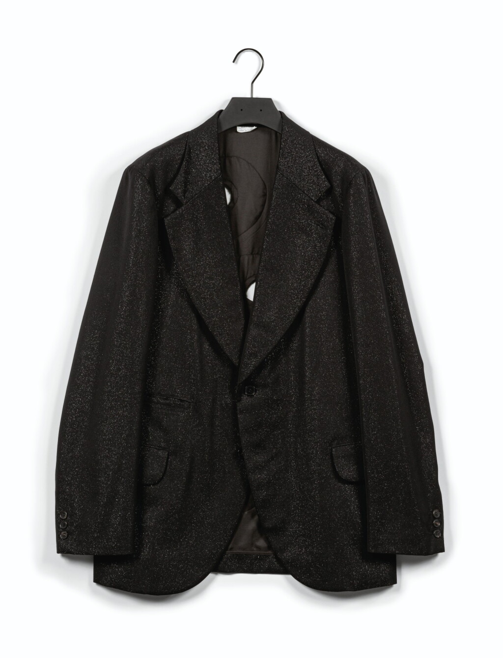 View full screen - View 1 of Lot 532. Black Wool and Glitter Jacket, 2014 | Veste en laine, coton et velours noir, 2014.