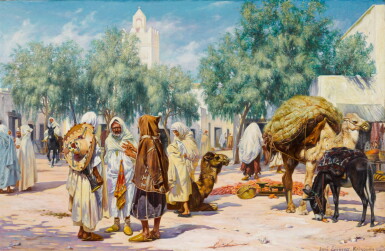 View full screen - View 1 of Lot 19. Market in Kairouan, Tunisia.