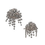 Paire ornements de corsage diamants | Pair of diamond corsage ornament