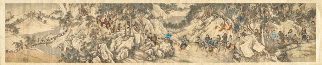 View full screen - View 1 of Lot 2549. ANONYMOUS (QING DYNASTY) 佚名 (清) | HUNTING 騎獵圖.