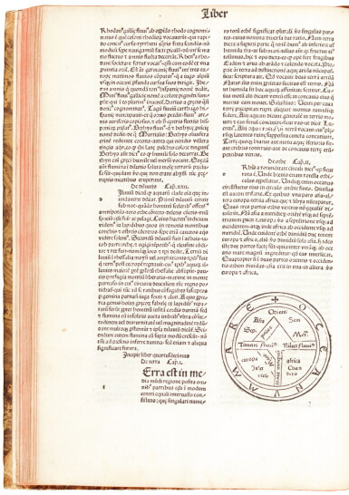 View full screen - View 1 of Lot 205. Isidorus Hispalensis, Etymologiae, Venice, 1483, later half calf.