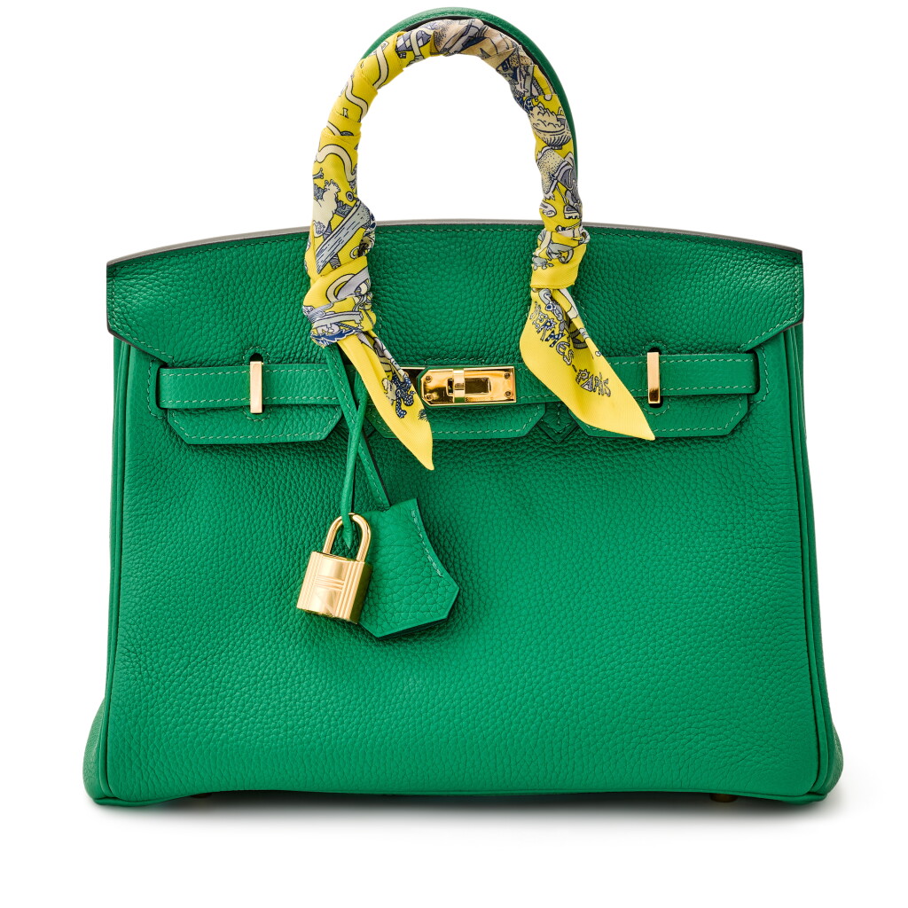 View full screen - View 1 of Lot 74. Bambou Togo Birkin 25 Gold Hardware, 2020 .