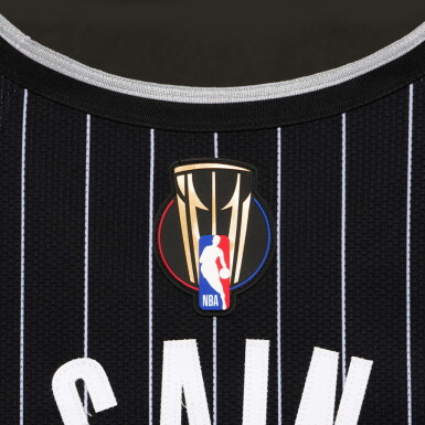 View full screen - View 1 of Lot 56. Jamal Cain Orlando Magic 2025-2026 Emirates NBA Cup Game Worn Statement Edition Jersey .