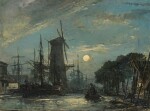 Lever de lune à Overschie