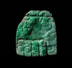 Plaque, Maya, Classique ancien, ca. 700 - 800 ap. J-C. | Rare Mayan Jade Pectoral Plaque, Late Classic, ca. AD 700 - 800