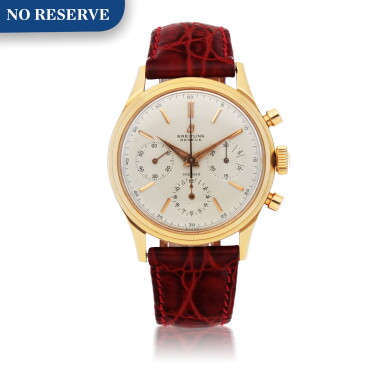 View full screen - View 1 of Lot 662. BREITLING | YELLOW GOLD CHRONOGRAPH WRISTWATCH CIRCA 1960.