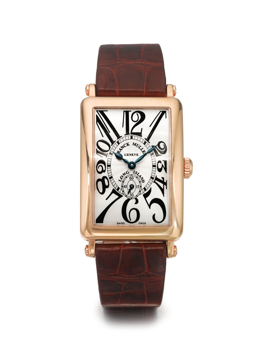View full screen - View 1 of Lot 149. FRANCK MULLER | REF 950 S6 LONG ISLAND, A PINK GOLD RECTANGULAR WRISTWATCH CIRCA 2000.