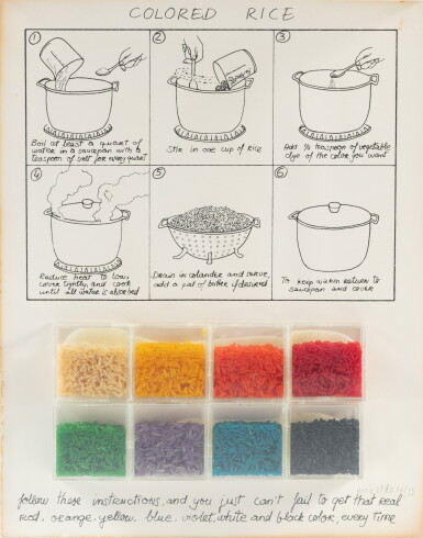View full screen - View 1 of Lot 287. Colored Rice.